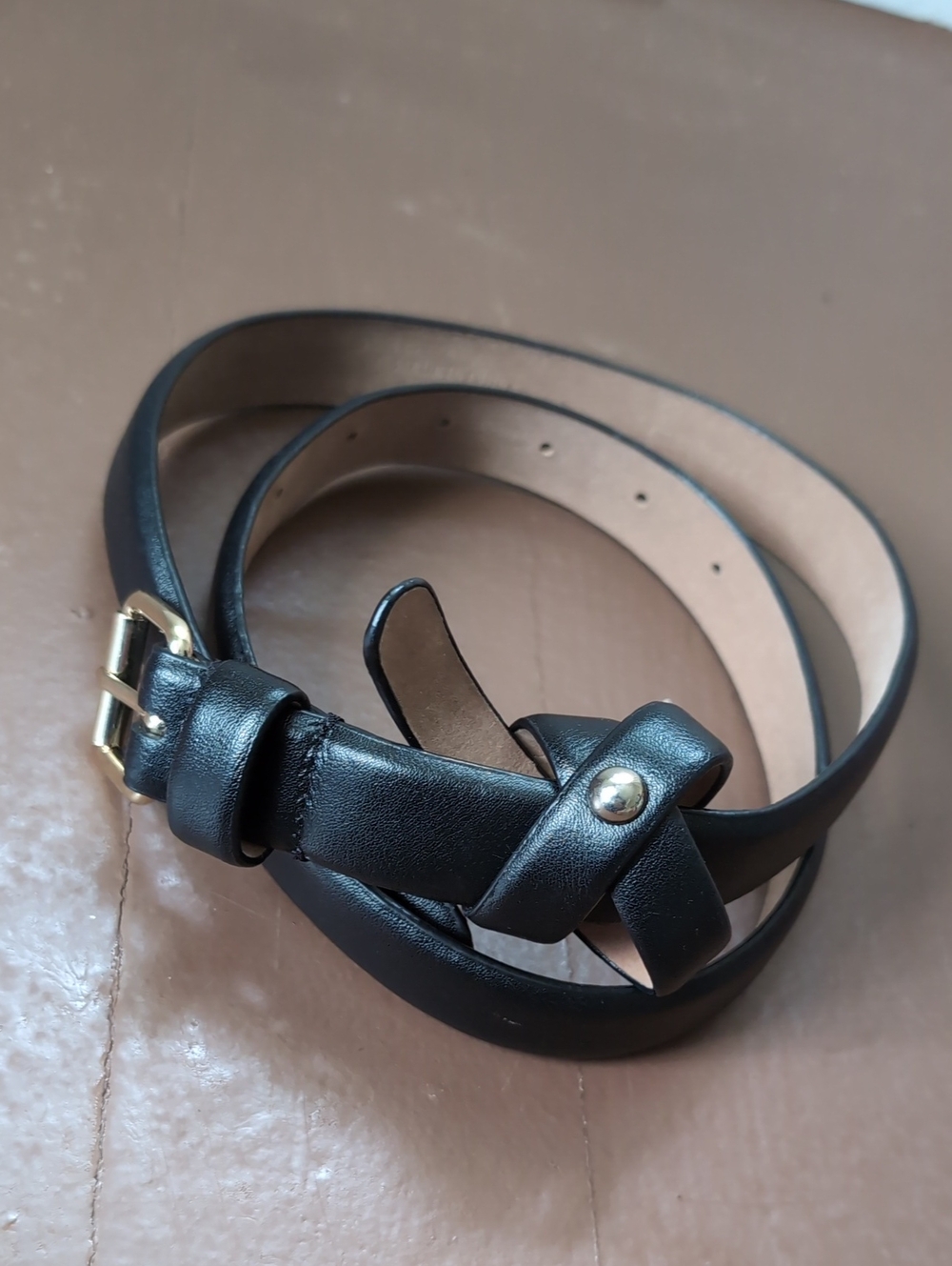 Black Leather Belt NWT